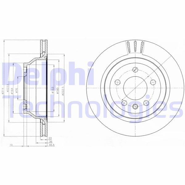 Fren Diski Çiftli Paket . Delikli Arka Vw Caravelle. Multıvan. Touareg. Transporter 10/2002 > 07/20 10 Delphı Bg3894