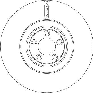 Fren Diski Ön Xf 2009-2015-Xf Sportbrake 2013-2014-Xj 2009 >Xk 2009-2014 Trw Df6651s