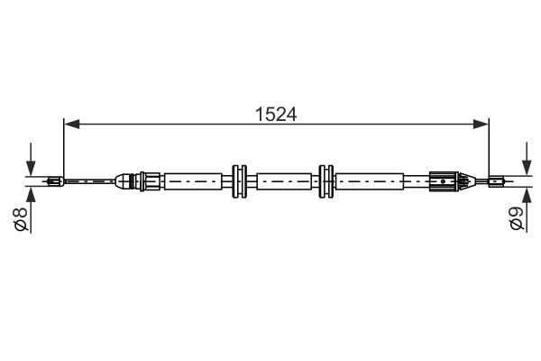 Fren Kablosu Bosch 1987482888