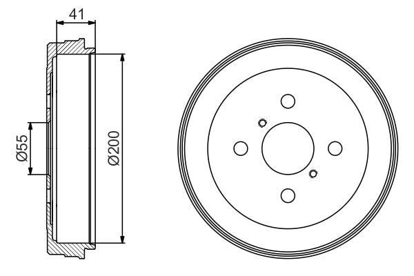 Fren Kampanası 200 / 43 Mm Bosch 0986477199