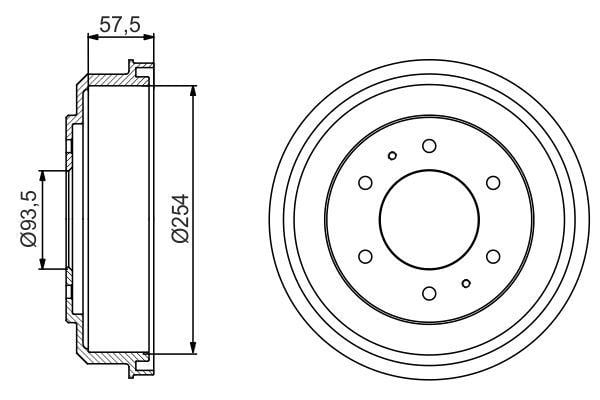 Fren Kampanası 254 / 62 Mm Bosch 0986477220