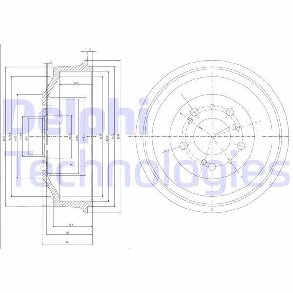 Fren Kampanası Arka Cıtroen C25. Jumper. Relay / Fıat Ducato / Peugeot Boxer. J5 81> Delphı Bf153