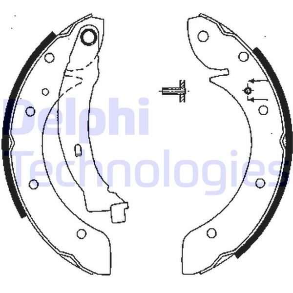 Fren Pabucu Arka Renault Espace. Megane Scenic. Scenic 96>05/03 Delphı Ls1838