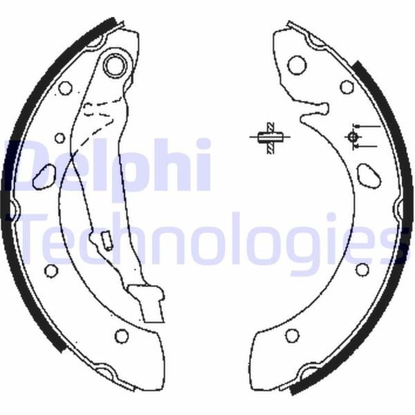 Fren Pabucu Arka Toyota Avensis 10/97>03/03 Delphı Ls1843