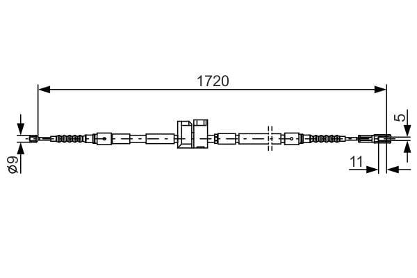 Fren Teli. 1720 Mm Bosch 1987477882