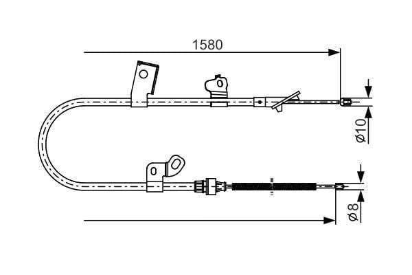 Fren Teli. 1580 Mm Bosch 1987482155