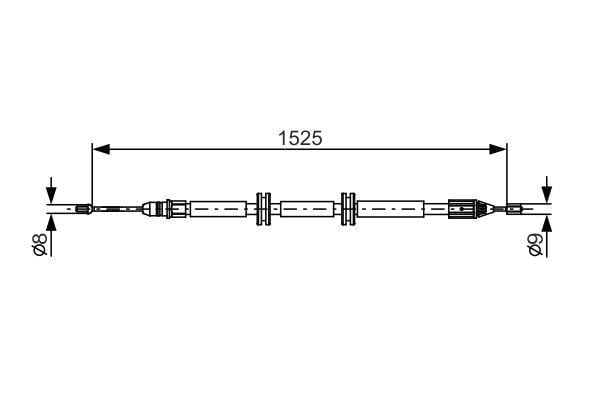 Fren Teli. 1525 Mm Bosch 1987482142