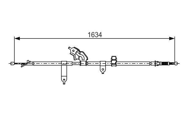 Fren Teli. 1634 Mm Bosch 1987482222
