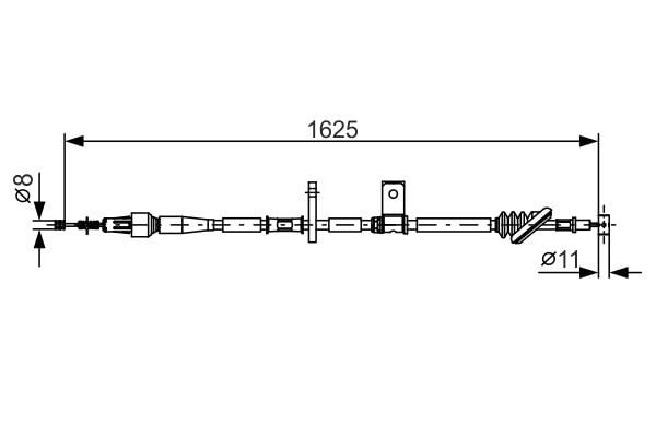 Fren Teli. 1625 Mm Bosch 1987482094