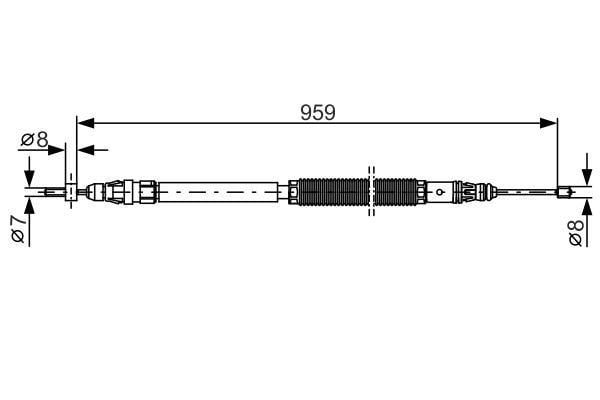 Fren Teli. 959 Mm Bosch 1987482001