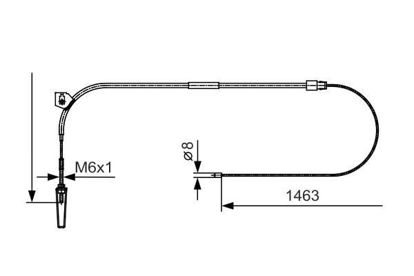 Fren Teli. 1463 Mm Bosch 1987482130