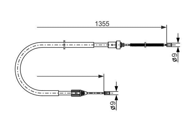 Fren Teli. 1355 Mm Bosch 1987477644