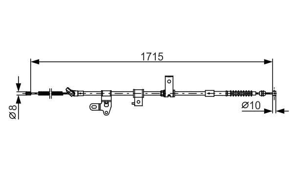 Fren Teli. 1715 Mm Bosch 1987482348