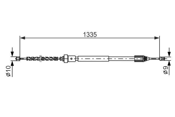 Fren Teli. 1335 Mm Bosch 1987477783