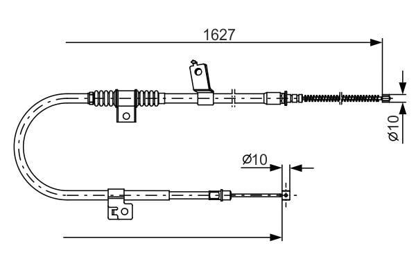 Fren Teli. 1627 Mm Bosch 1987482274