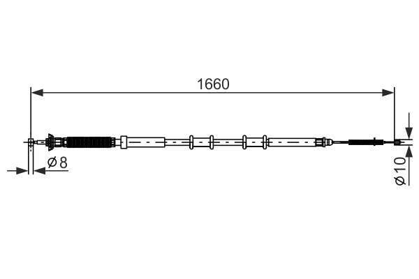 Fren Teli. 1660 Mm Bosch 1987477973