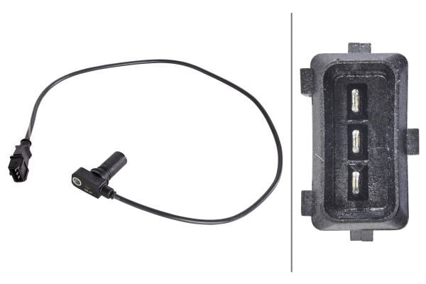 İmpuls Vericisi. Krank Mili.12V.İndüktif Sensörü.3-Kutuplu.Audi 80-100-A4-A6-A8-Cabriolet Hella 6Pu009163981