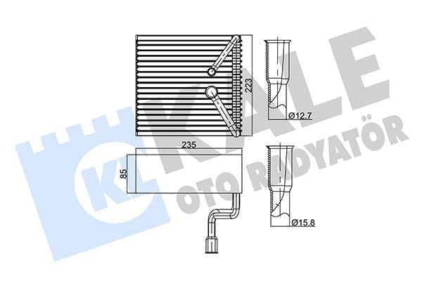 Kalorıfer Radyatoru Evaparator Ford Mondeo 93> Kale 350010