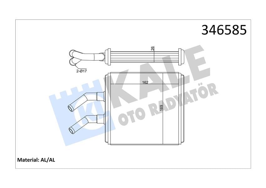 Kalorifer Radyatörü Kıa Rıo Al-Brz Kale 346585