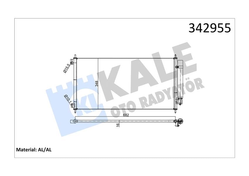 Klima Kondenseri Honda Cıty Al-Al Kale 342955