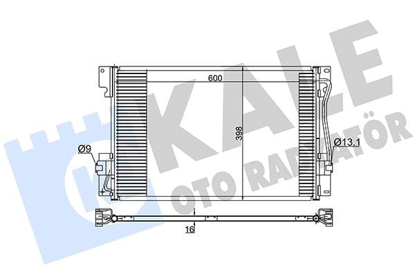Klıma Radyatoru C70 I 97<05-S70 96<00-V70 I 95<00 2.0 2.3 2.4 2.5 2.0-2.3-2.5 Al/Al 580X398x16 Kale 394100