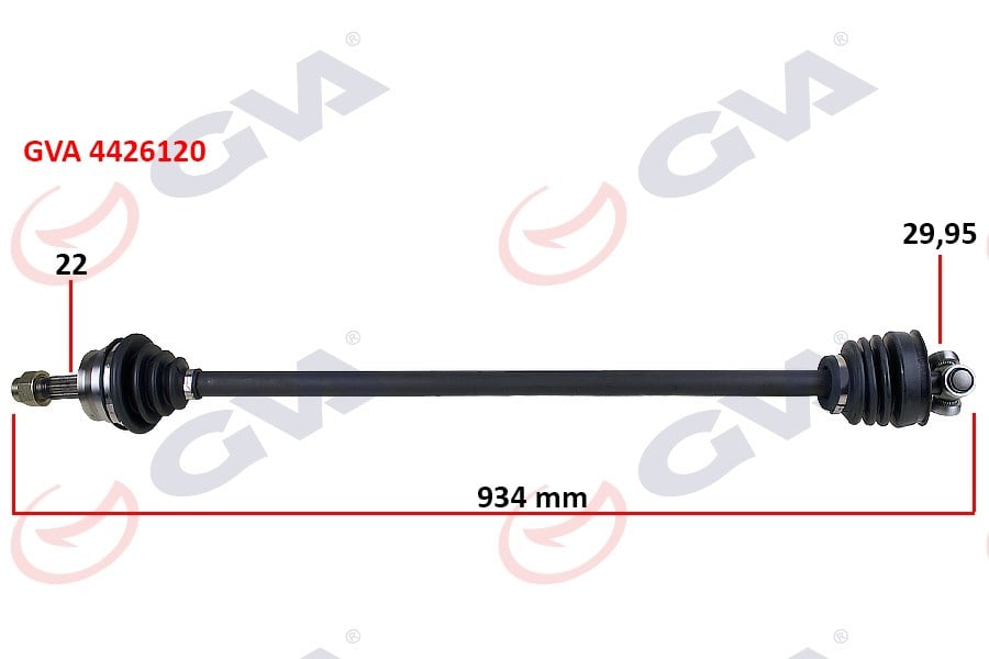 Komple Aks Sağ Tempra 1.4İ 92-99 934Mm Gva 4426120