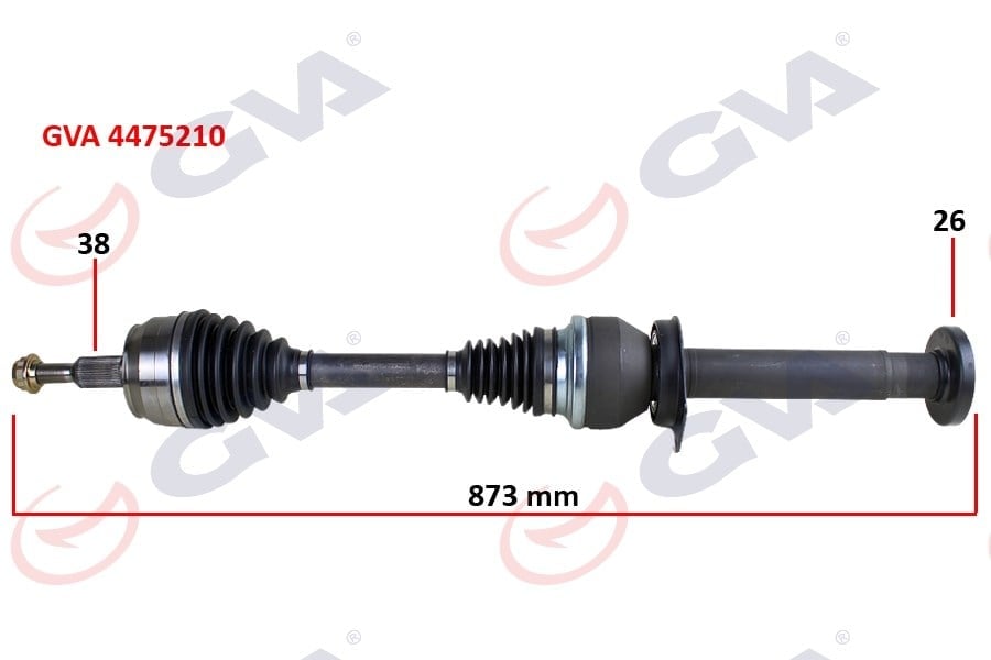Komple Aks Sağ Transporter T5 2.5 Tdi 03-11 6 Vites 880Mm Düz Vites Gva 4475210