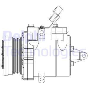Kompresör Mıtsubıshı Colt 2004 Delphı Cs20534