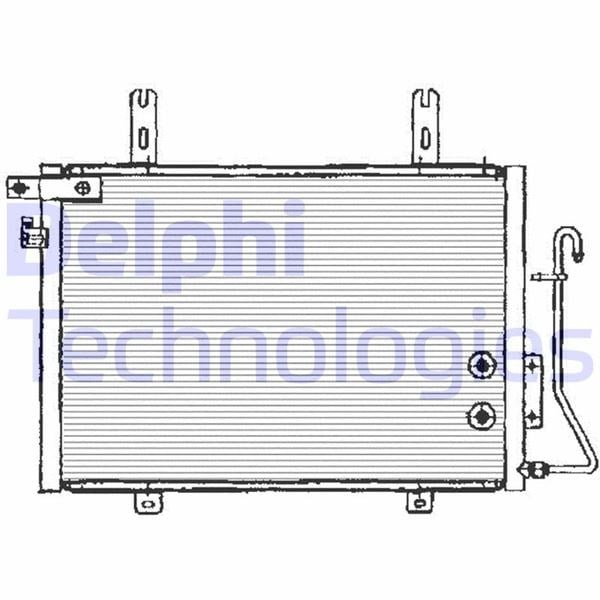 Kondanser - Renault Kangoo 98-> 03/97>01/08 Delphı Tsp0225133