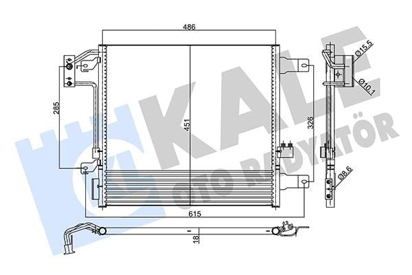 Kondenser Jeep Wrangler Iıı 2.8 Crd 10- Kale 358055