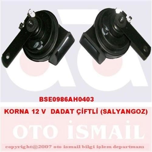 Korna 12 V Dadat Çift Fişli Salyangoz Tip Bosch 0986Ah0403