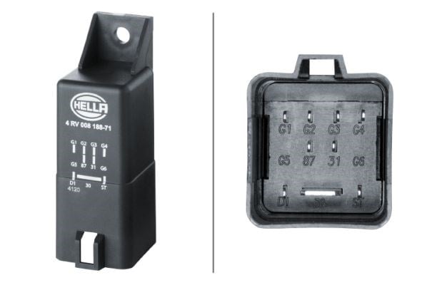 Kumanda Cihazı Kızdırma Süresi 12V 9-Kutuplu Vw Group Hella 4Rv008188711