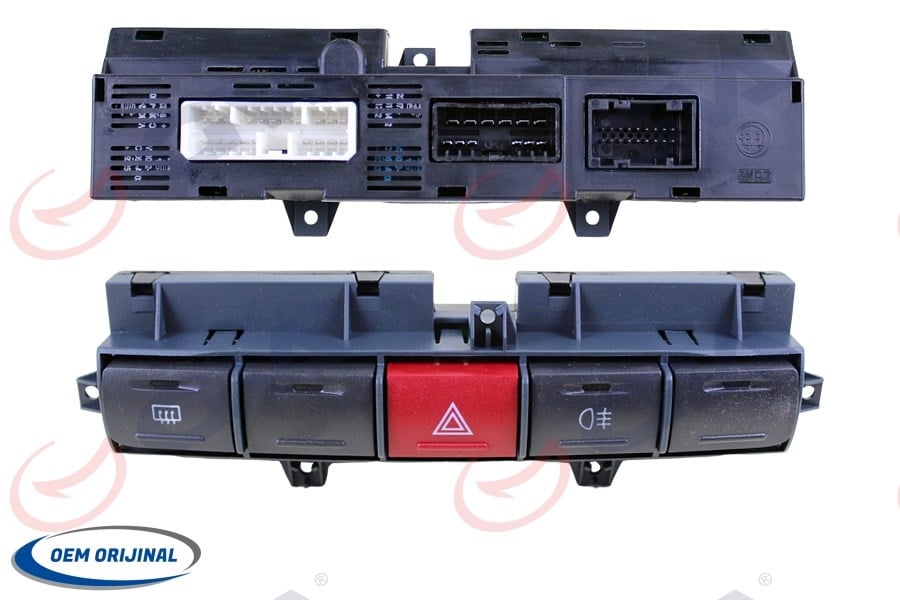 Kumanda Paneli Fıat Ducato Jtd 02-06 Cam Rezistanslı-Dörtlü Flasör-Sis Lambalı Gva 8027010