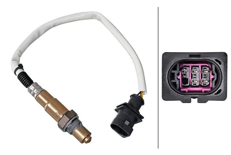 Lambda Sensörü.6-Kutuplu.Isıtılmış.Ford/Jaguar/Land Rover Hella 6Pa358221261