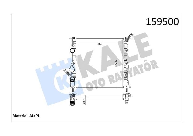 Motor Su Radyatörü Renault Clıo Iı 98>05 1.2 D7f Kale 0544442Al