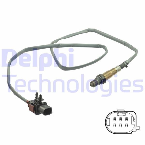 Oksijen Sensörü A3-Leon-Octavia-Golf 04-2012> Delphı Es21101-12B1