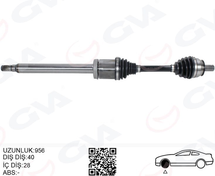 Ön Aks Komple Sağ Volvo S60 Iı 15> 2.0 D-T6-T5 S80 Iı D4-T6 15> V60 I 13>V70 Iıı 13> Otom.Sanzıman Gva 4499002