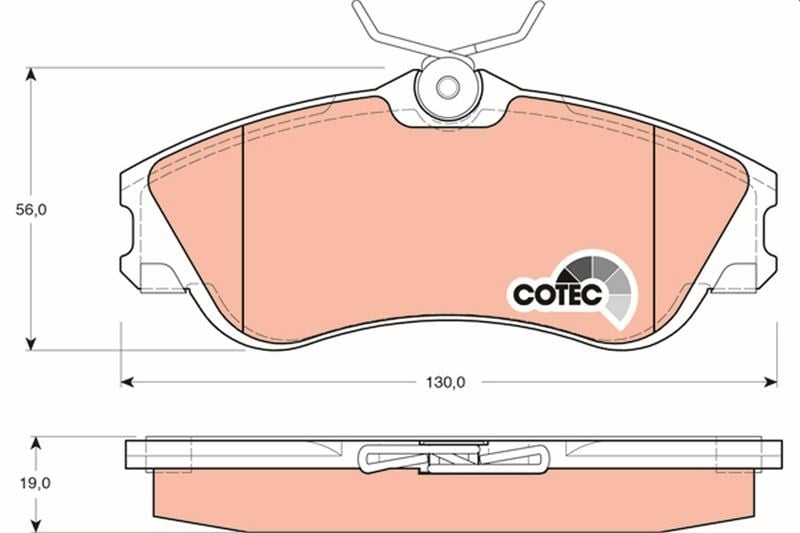 Ön Balata Xsara Pıcasso N68 1.6 1.6Hdi 1.8 16V 2.0 16V 2.0Hdı 99 >04 > Trw Gdb1295