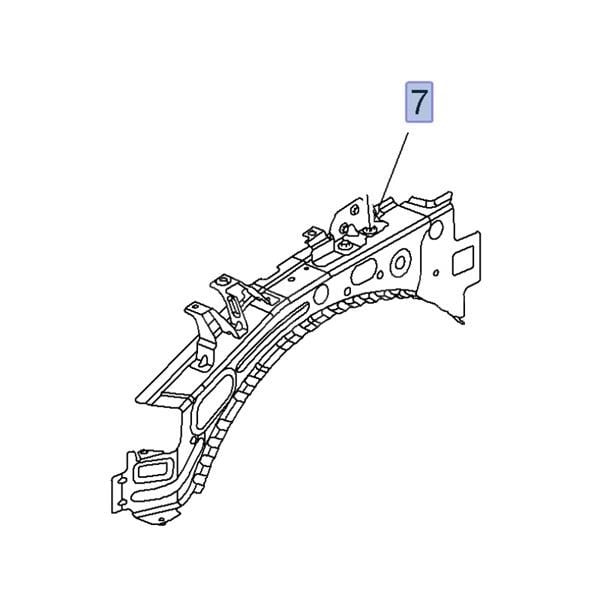 Ön Çamurluk İç Braketi Sol Astra J Gm 13471868
