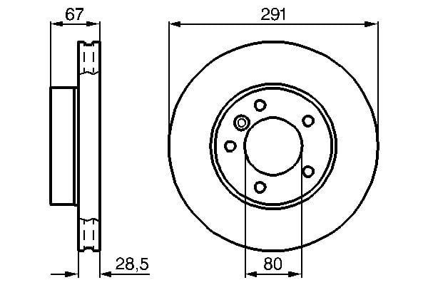 Ön Fren Aynası Havalı Jaguar Xj 1989-09/1997 Bosch 0986478691