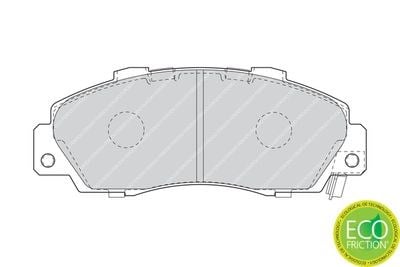 Ön Fren Balata Honda Accord Euro 2.0L F20z1 F20b5 A/T Ce8 Ch3 Kasa 96-02 / Cr-V 2.0L B20b3 B20z1 Rd1 Kasa 96-01 / Hr-V 1.6L D16w1 Gh Kasa 99-07 Ferodo Fdb1505