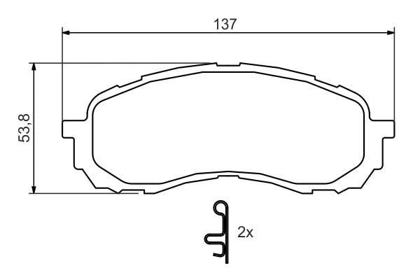 Ön Fren Balata Subaru Impreza 1.5L 1.6L El15 Ej16 Gd Ge 01-> Bosch 0986494373