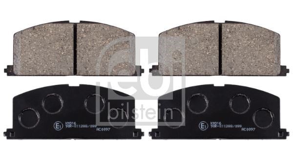 Ön Fren Balata Toyota Corolla 1.6L 4A-F Ae92 88-91 / Corolla 1.3L 2E Ee90 Ee100 88-98 / Starlet 1.3L 4E-Fe Ep91 96-98 Febı 16581