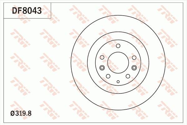 Ön Fren Diski Usa Edge U387 -Mazda Cx-7 Er -Cx-9 Tb Trw Df8043