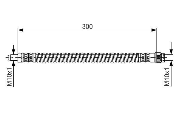 Ön Fren Hortumu Peugeot P106 91>04 P806 94>02 Cıtroen Saxo 96>03 Evasıon 94>02 Bosch 1987476679