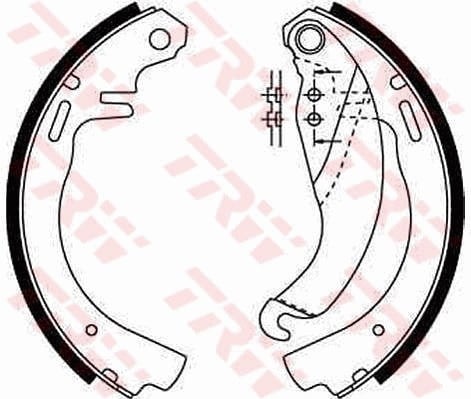 Pabuçlu Balata Kiti Arka Aks Opel Corsa A Hatchback S83 -Corsa A Hatchback Van S83 -Corsa A Tr S8 3 -Kadett D 31-34- 41-44 -Kadett D 32-37-39-42 -Kadett D Estate 35- 36- 45- 46 -Kadett E T85 -Ka Trw Gs6187