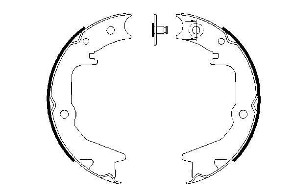 Pabuçlu Fren Balatası 167.0X32.00 Mm Bosch 0986487685