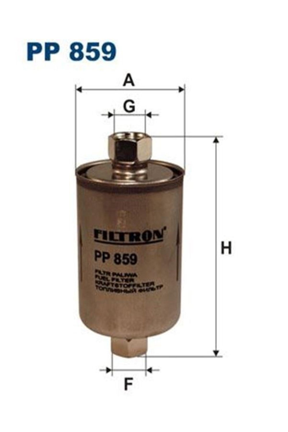 Pp859 Yakit Filtresi ( Land Rover:discovery Iı (p38a) 3.9 4×4 94-02) Esr4065 Gf481 (WA763674)