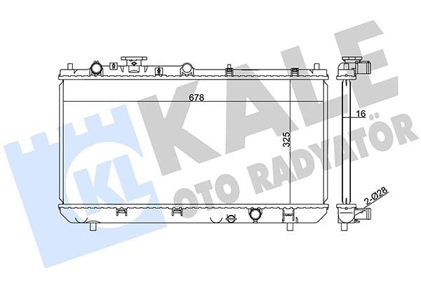 Radyatör Mazda 323 F Vı Al-Pl-Brz 325X678x22 Kale 359900
