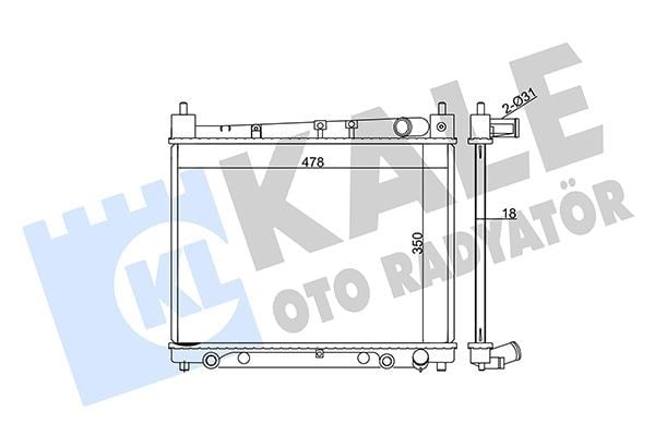 Radyatör Yarıs-Yarıs Verso Al/Pl/Brz 350X478x16 Kale 365900